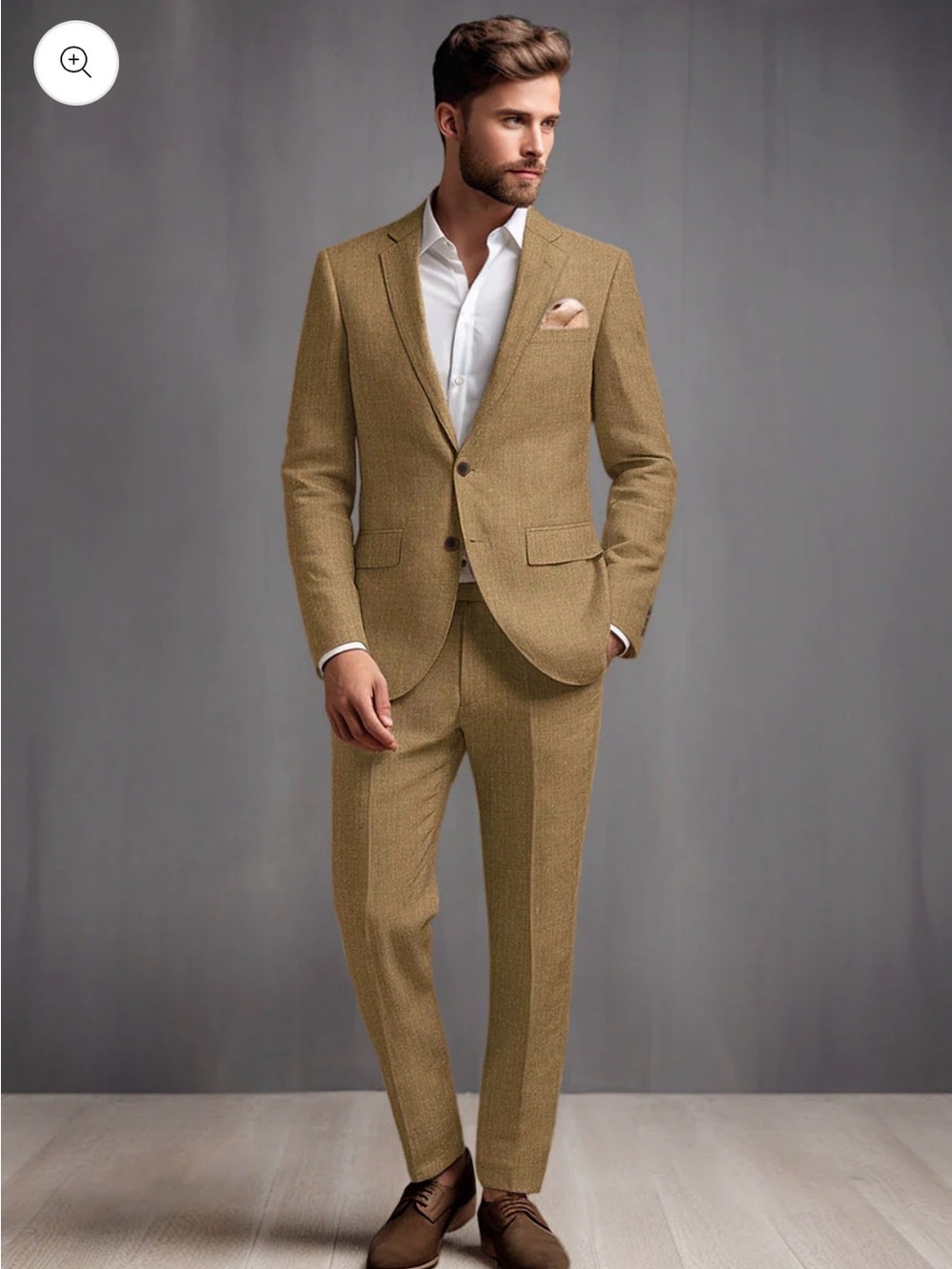Studiosuits Sepia Brown Linen Suit